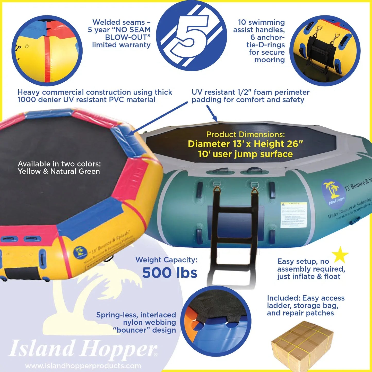 Island Hopper 13′ Bounce N Splash