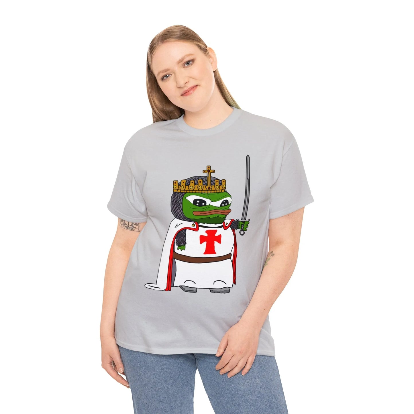 Pepe the Frog Crusader Knight T-Shirt - Deus Vult Meme - 4LibertyShop.com