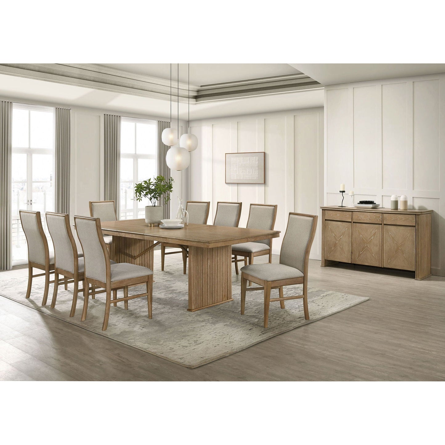Dreydon - 3 Door Sideboard Server - Light Brown