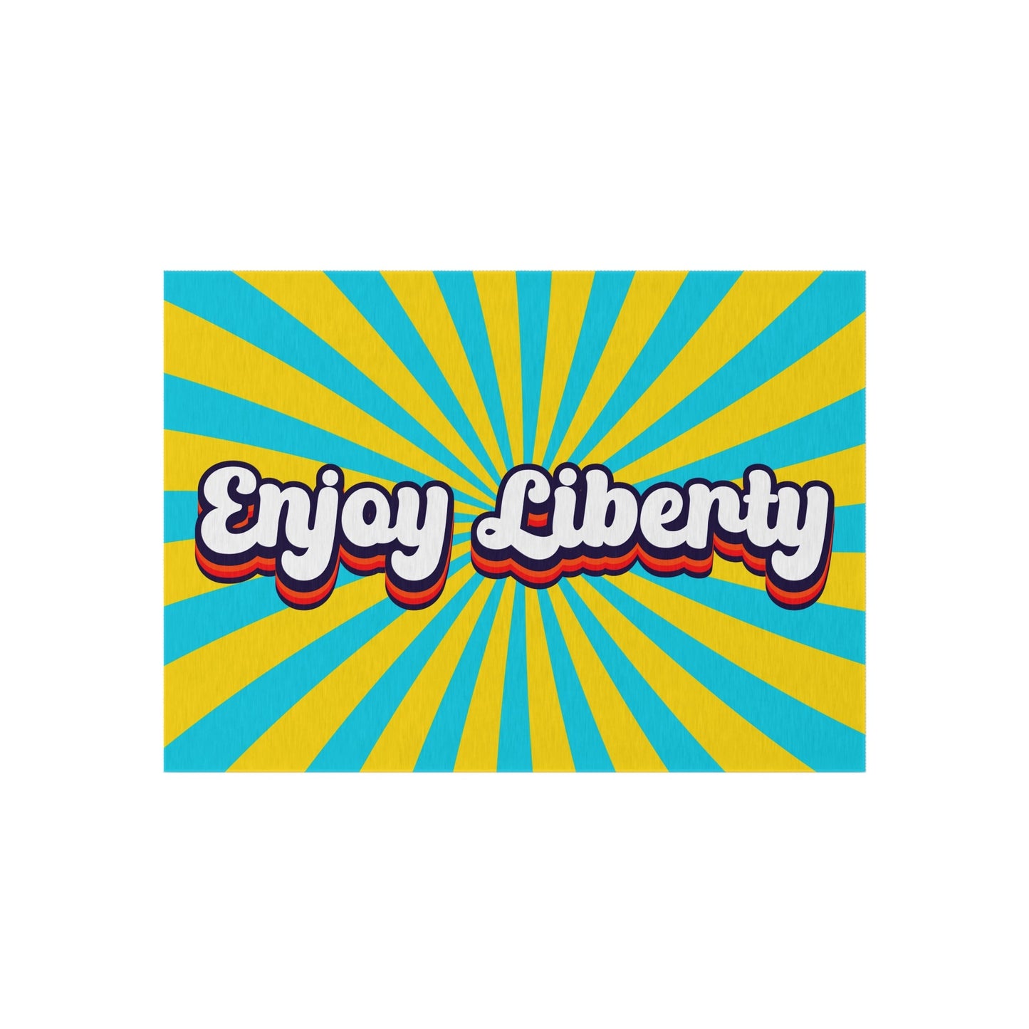 Enjoy Liberty Retro Outdoor Rug