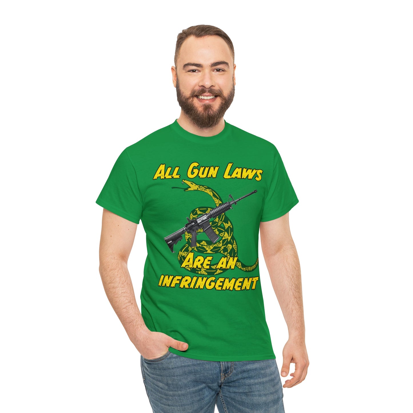All Gun Laws Are Infringements AR15 Gadsden T-Shirt