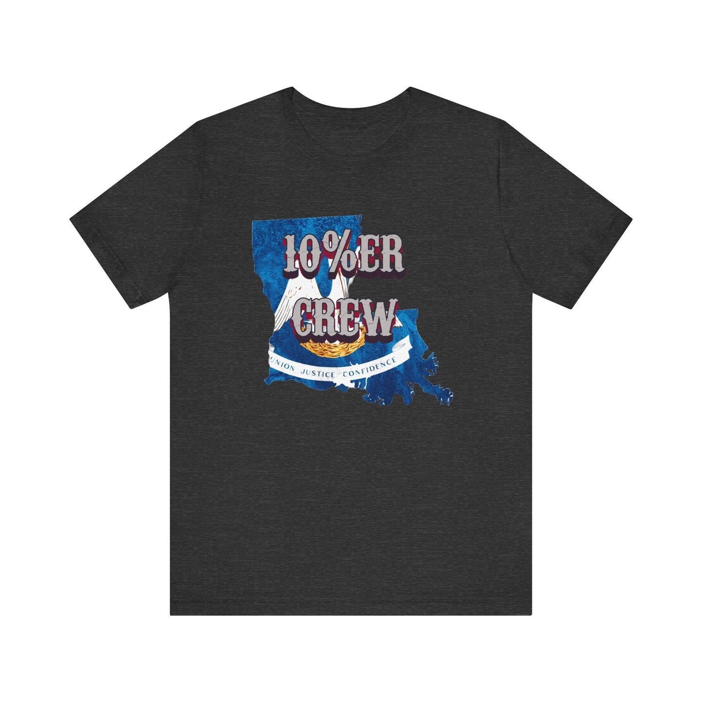 Walton & Johnson: 10%er Crew Louisiana Tee - 4LibertyShop.com