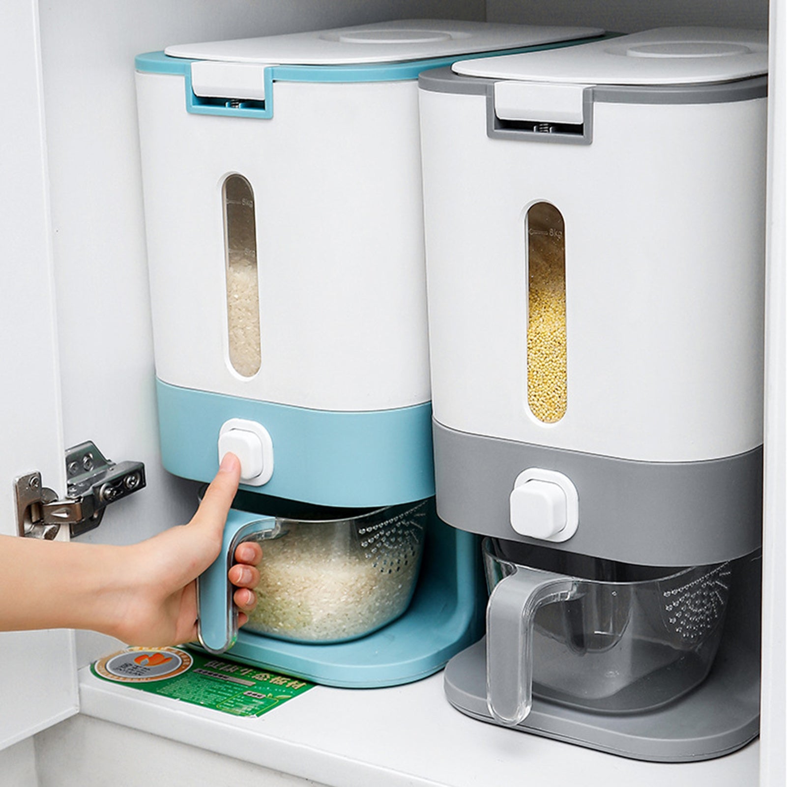 Kitchen Intelligent Metering 12kg Automatic Rice Bucket – Erratic Behavior