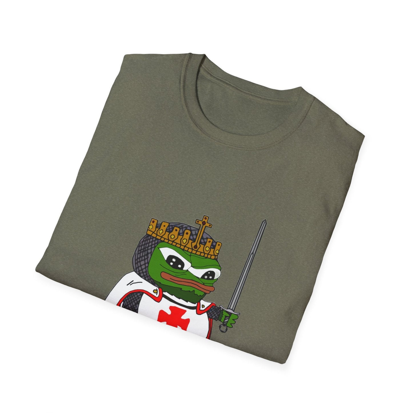 Crusader Pepe God Wills It Meme T-Shirt - Deus Vult Knight - 4LibertyShop.com