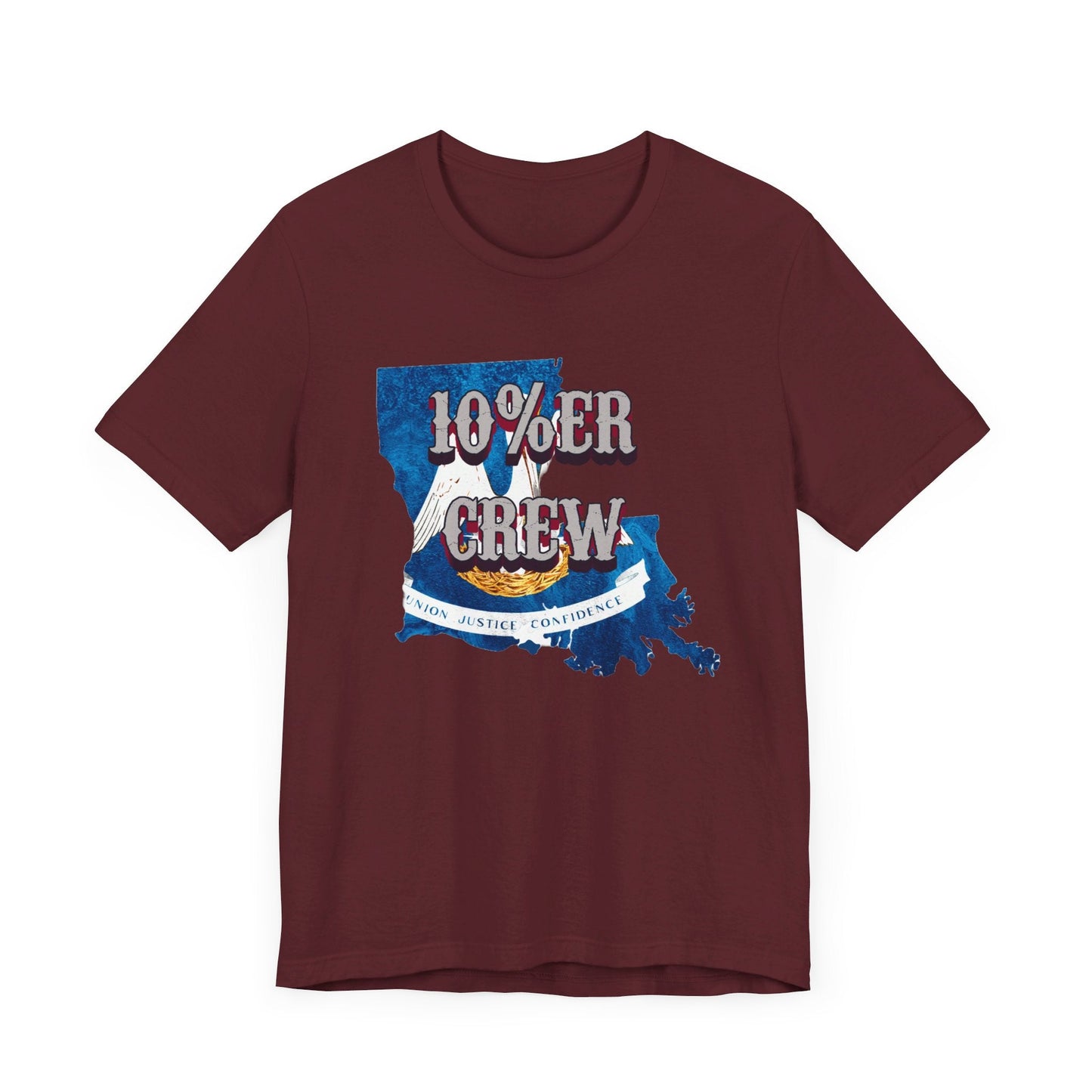 Walton & Johnson: 10%er Crew Louisiana Tee - 4LibertyShop.com