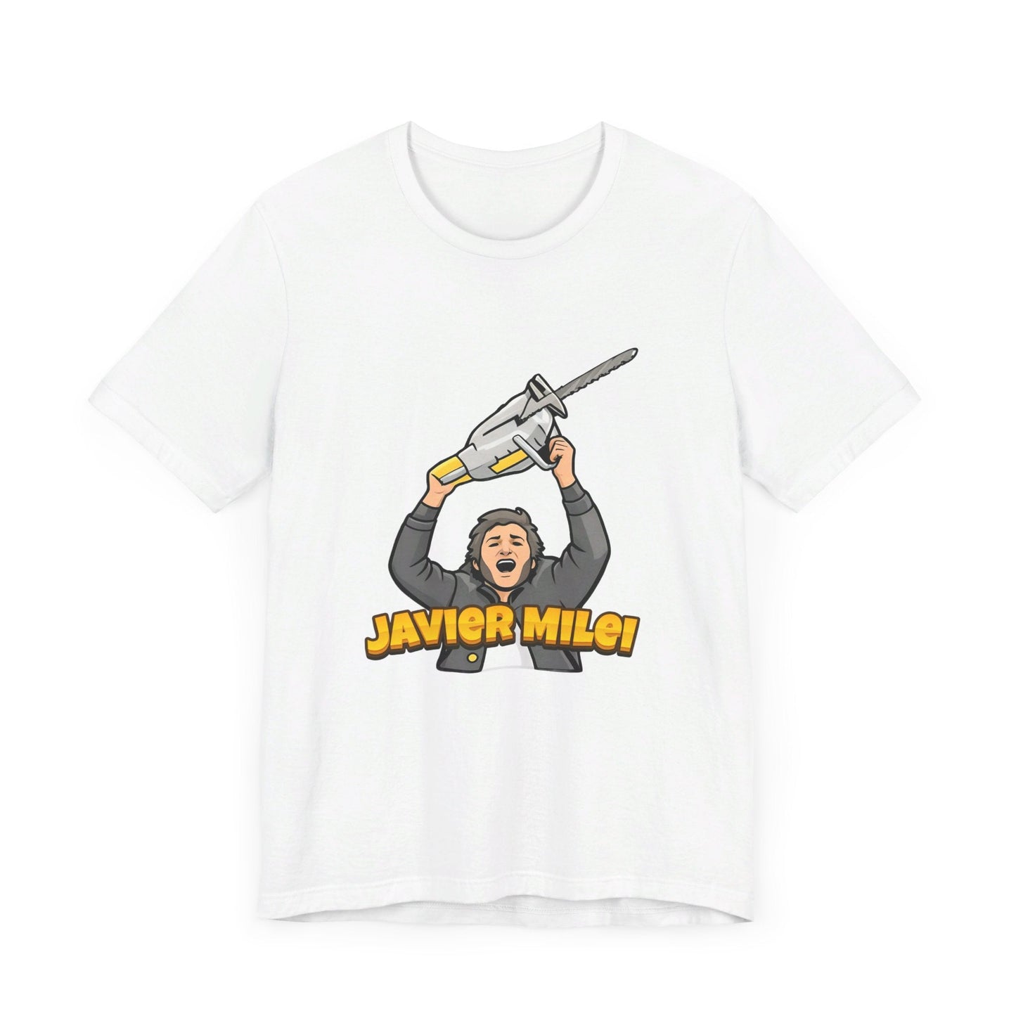 Javier Milei Chainsaw Tee - 4LibertyShop.com