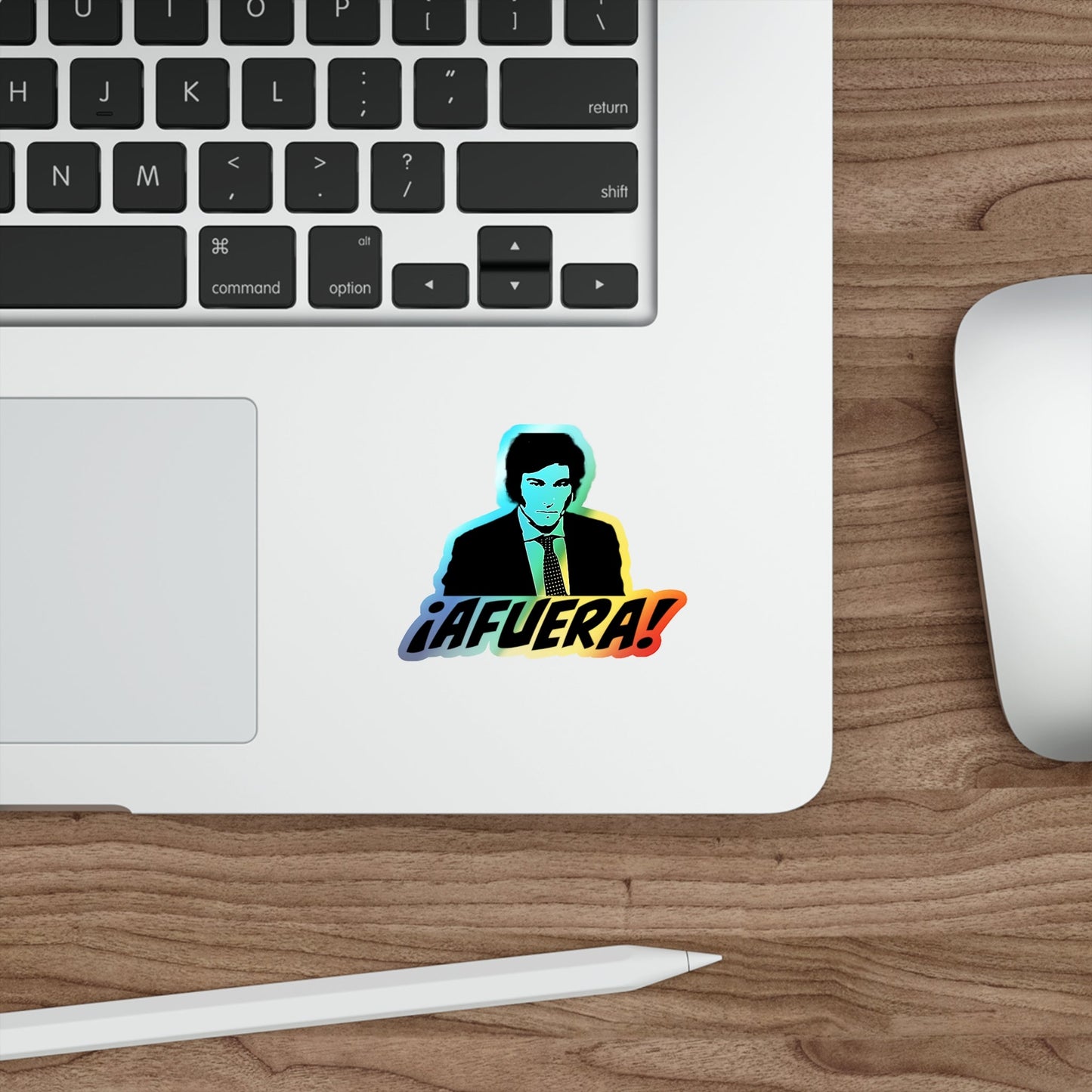 Javier Milei  ¡AFUERA! Holographic Sticker