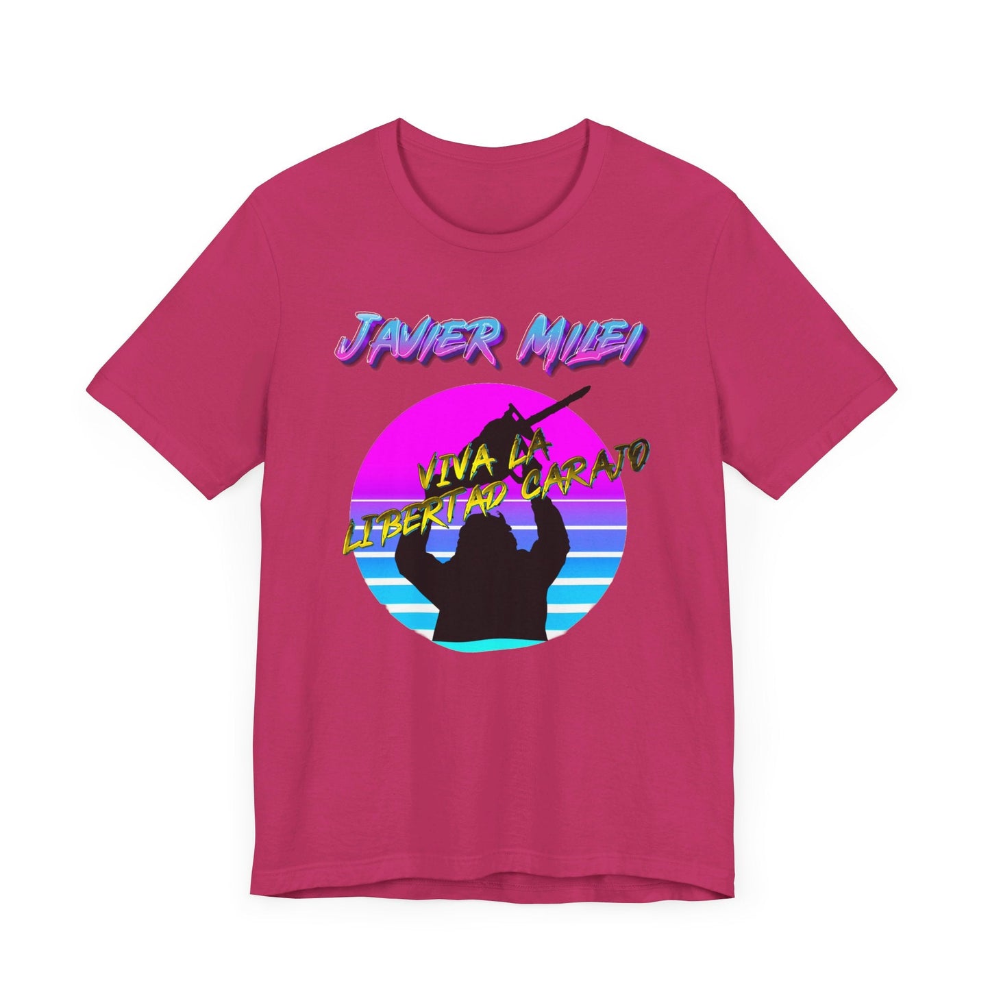 "Chainsaw of Freedom" Javier Milei Synthwave Tee