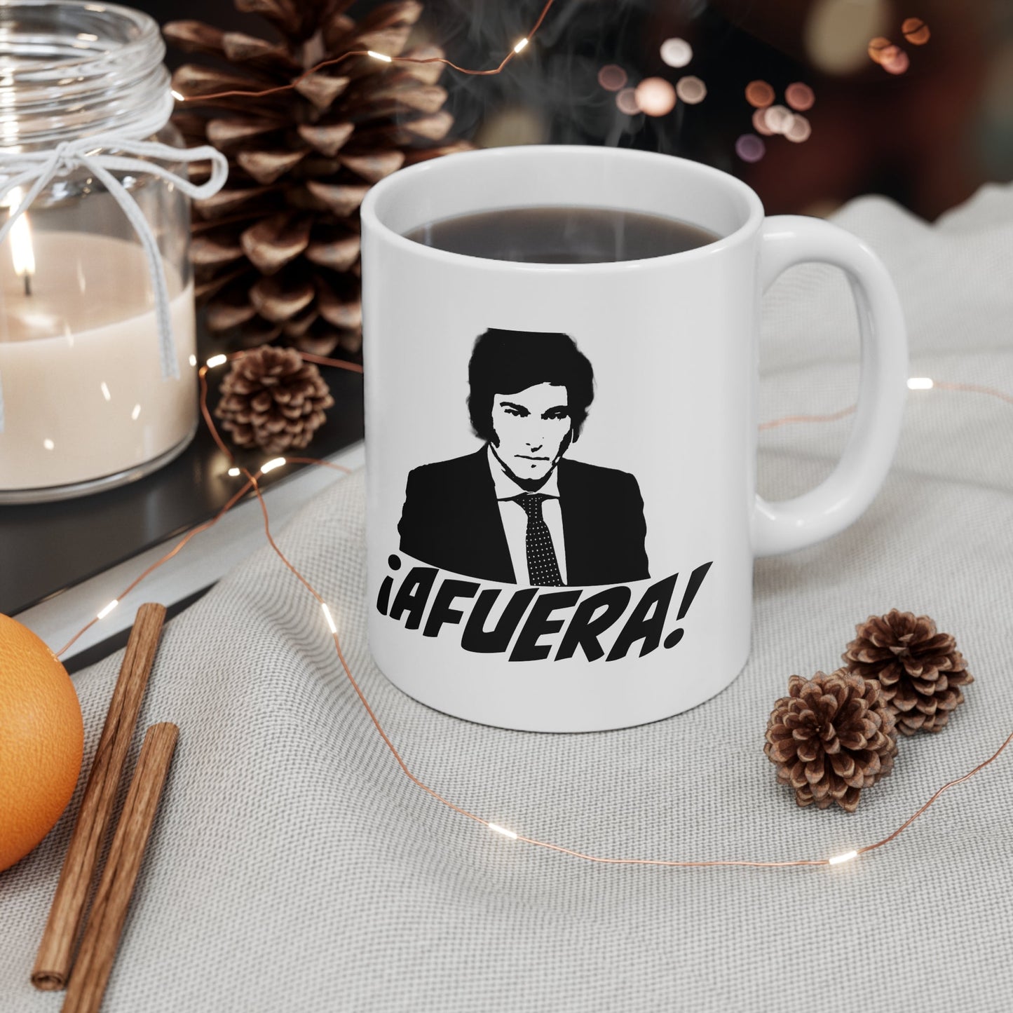 Javier Milei ¡AFUERA! Walton & Johnson Mug - 4LibertyShop.com