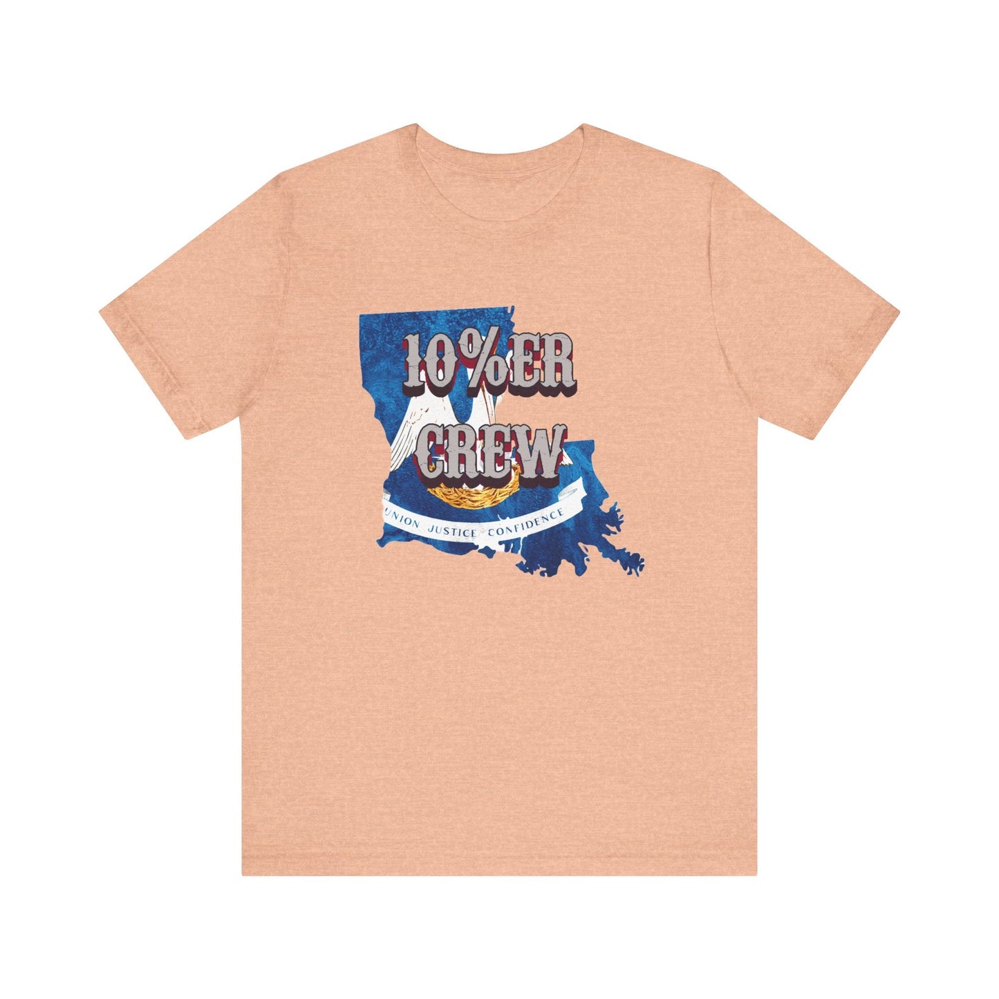 Walton & Johnson: 10%er Crew Louisiana Tee - 4LibertyShop.com