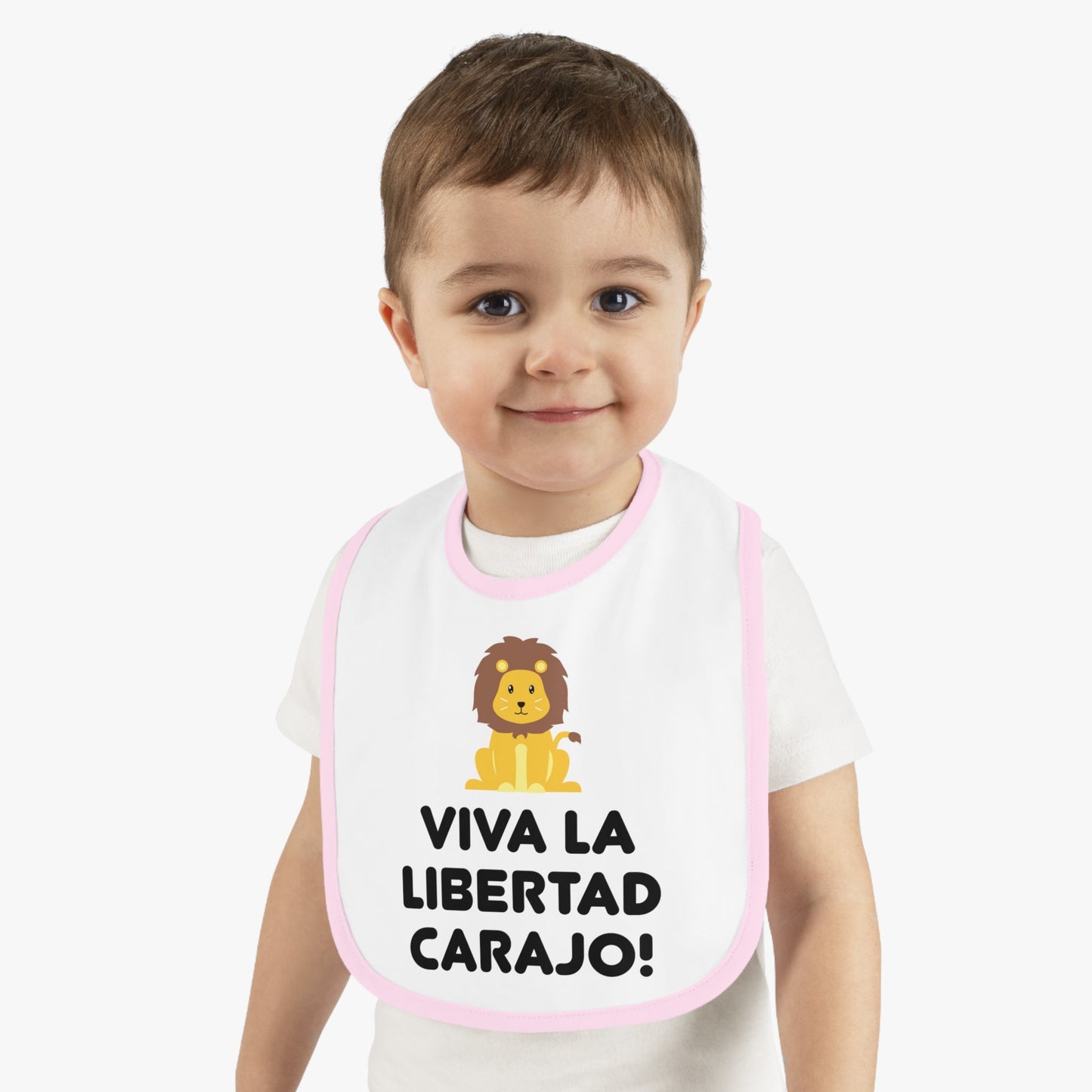 Viva La Libertad Carajo Lion Baby Bib - 4LibertyShop.com