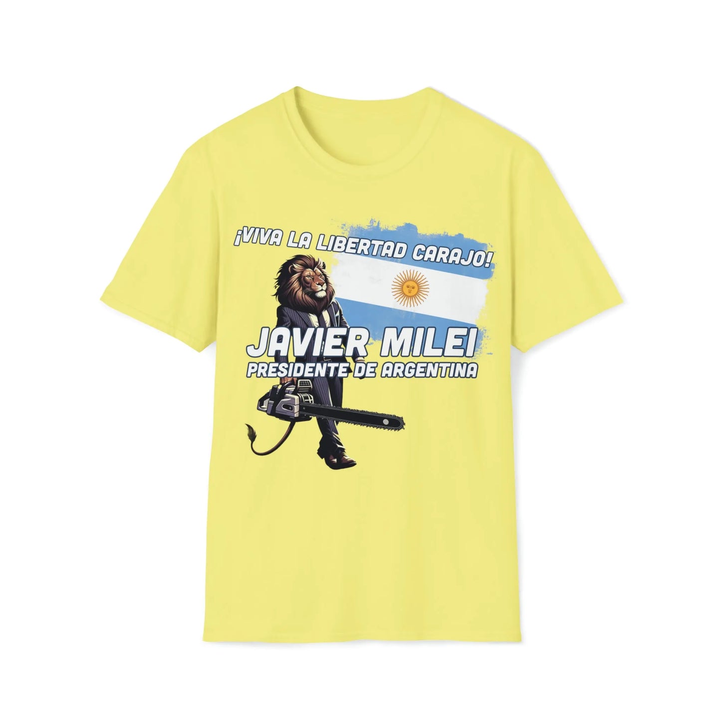 Viva La Libertad Carajo - Javier Milei President of Argentina T-Shirt - 4LibertyShop.com