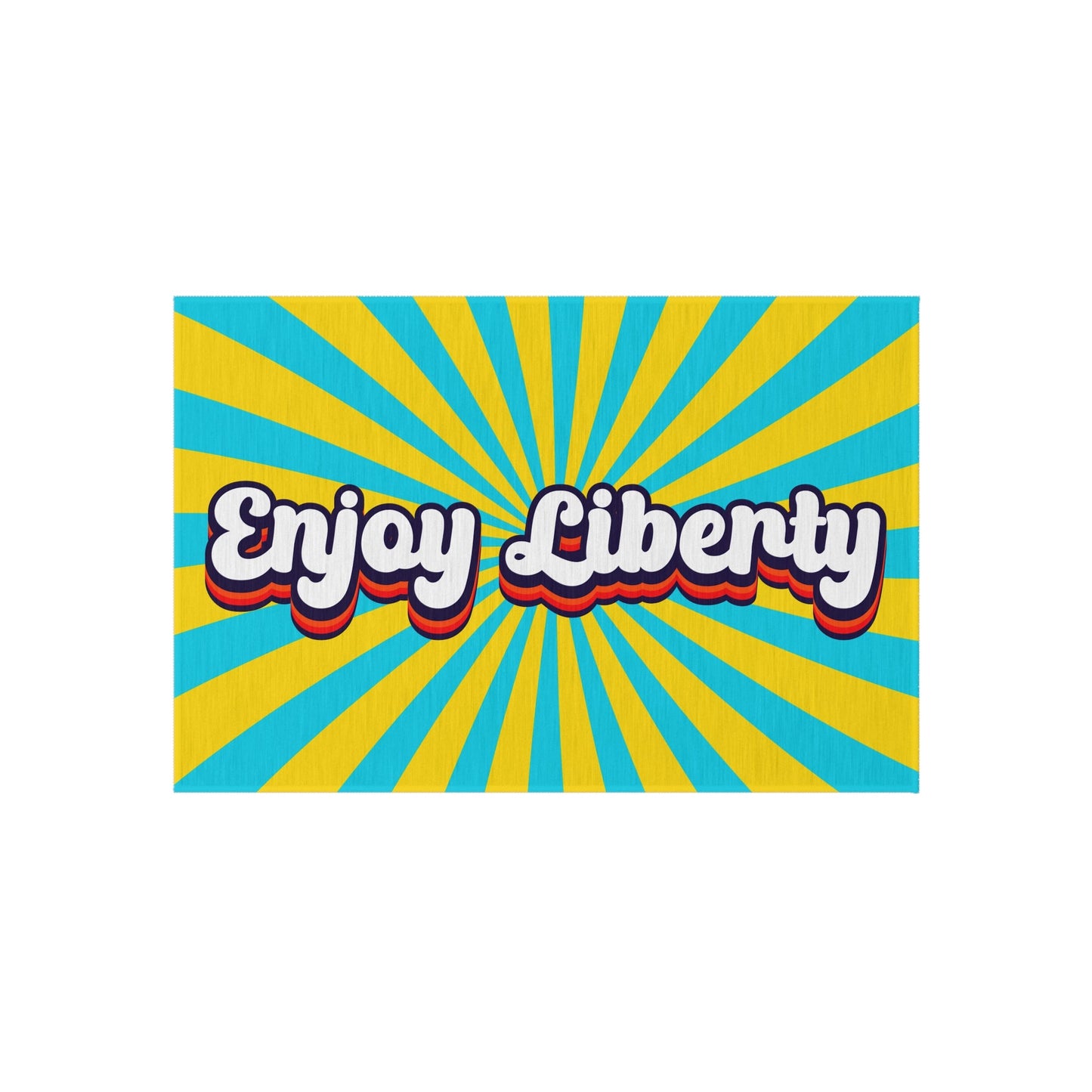 Enjoy Liberty Retro Outdoor Rug