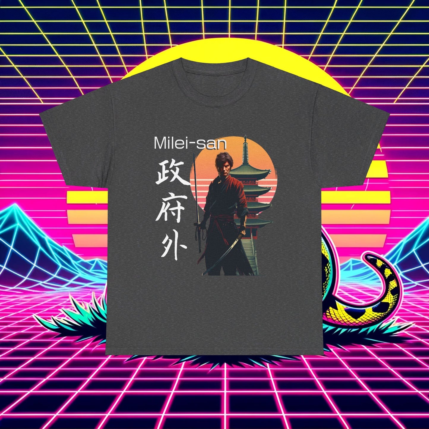 Shogun of Liberty: Milei-San Samurai Shirt - 4LibertyShop.com