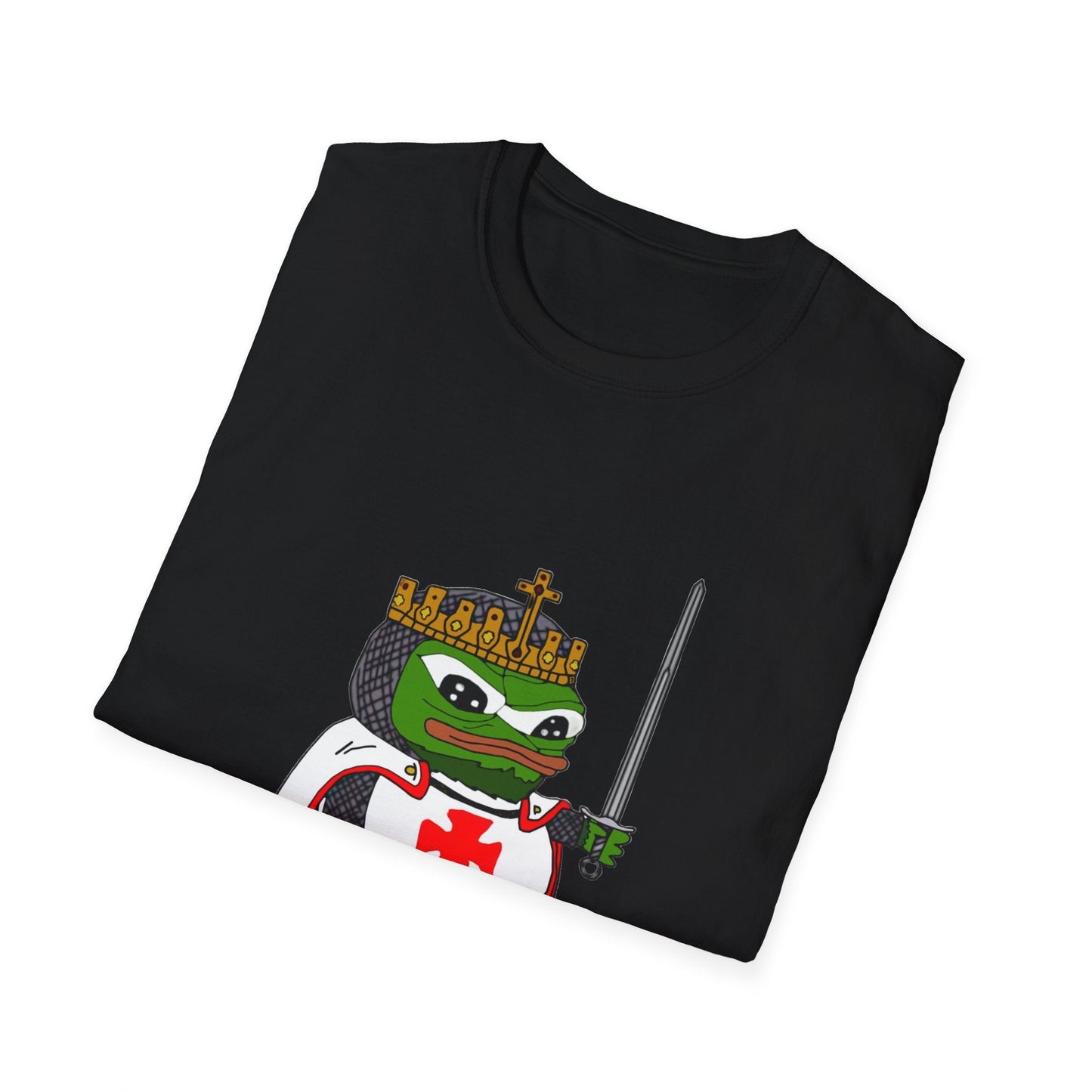 Crusader Pepe God Wills It Meme T-Shirt - Deus Vult Knight - 4LibertyShop.com