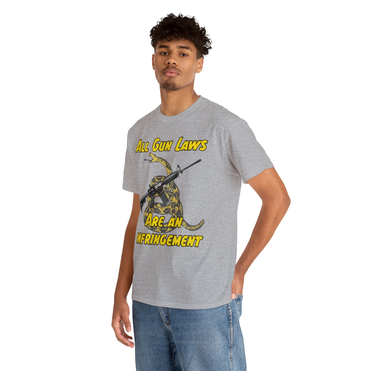 All Gun Laws Are Infringements AR15 Gadsden T-Shirt