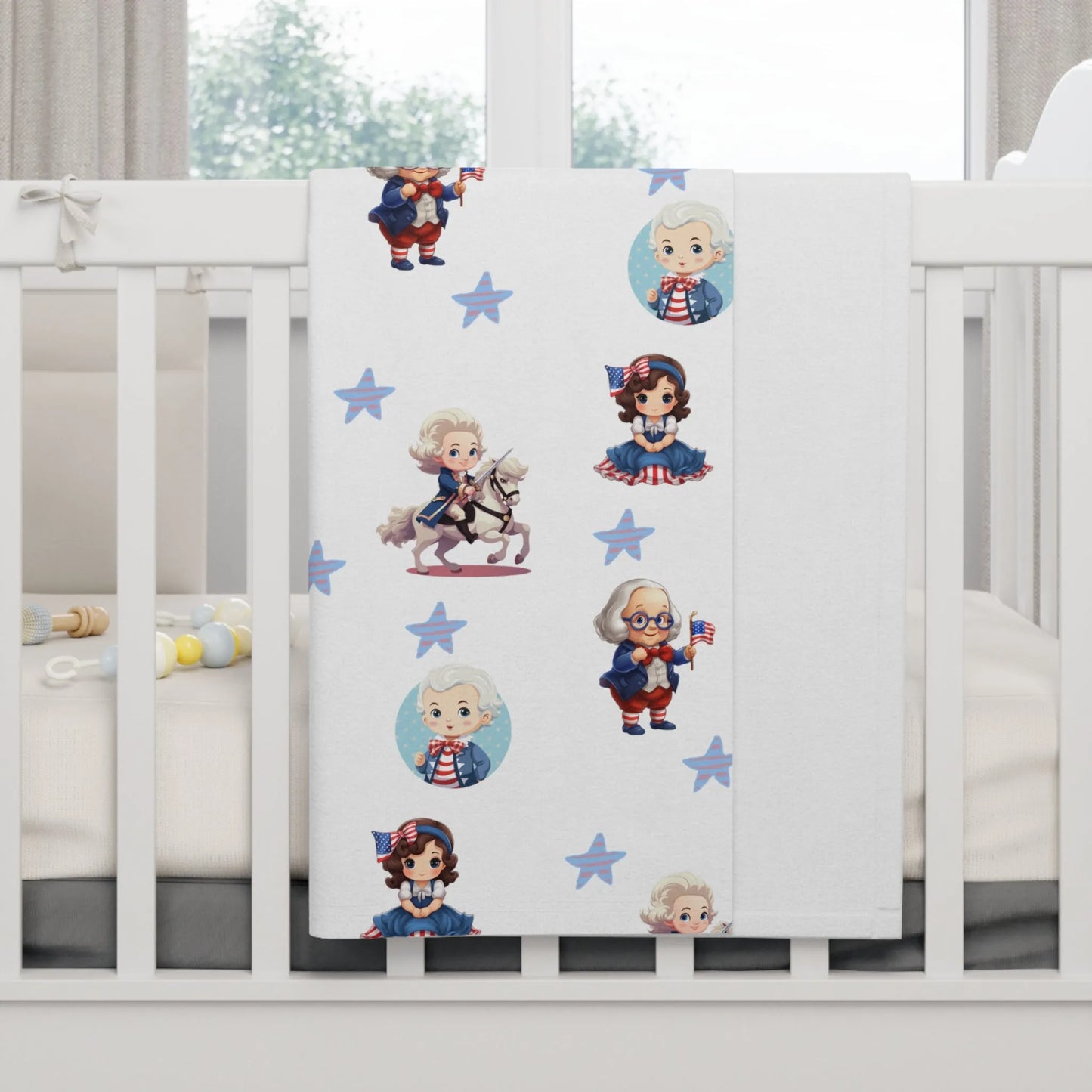 Tiny Patriots Soft Fleece Baby Blanket