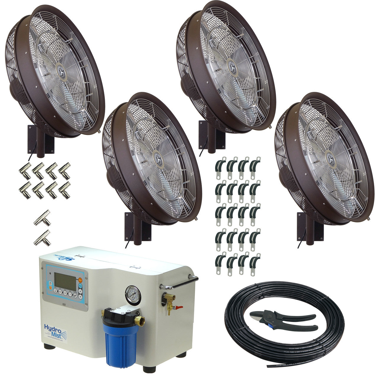 Hydro Mist Four Fan 24 Inch ProMist 75 Package - 1000 PSI