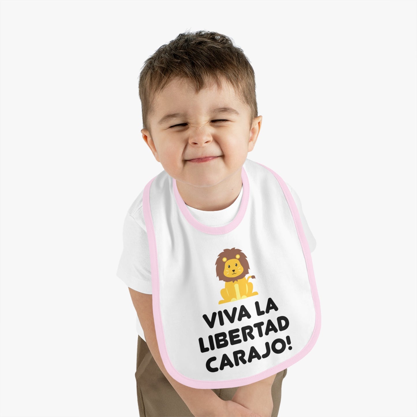 Viva La Libertad Carajo Lion Baby Bib - 4LibertyShop.com
