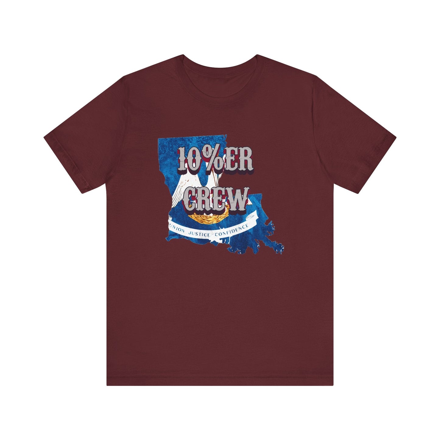 Walton & Johnson: 10%er Crew Louisiana Tee - 4LibertyShop.com