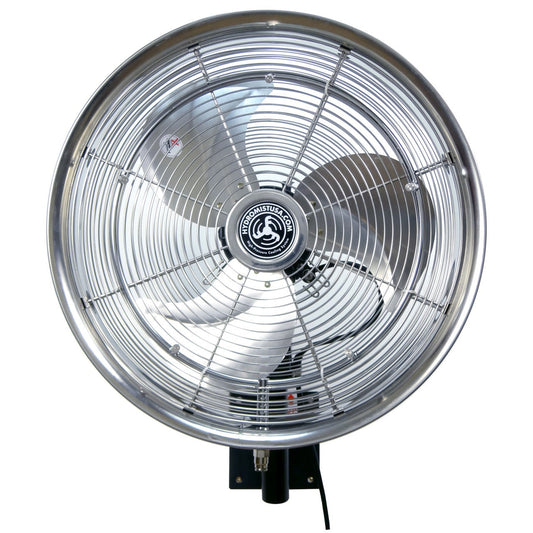 Hydro Mist 14, 18, or 24 Inch Stainless Steel Motor Control Wall Mount Misting Fan