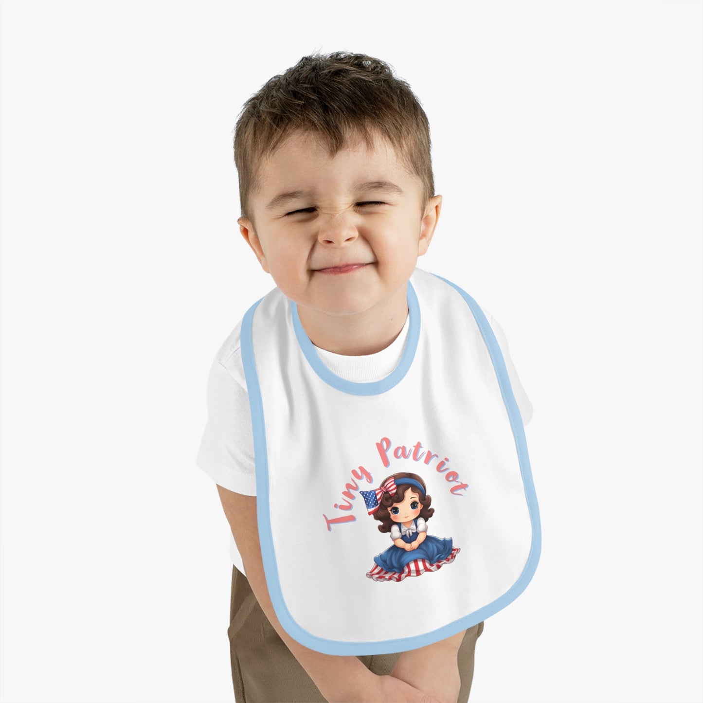 Tiny Patriot Betsy Ross Baby Bib