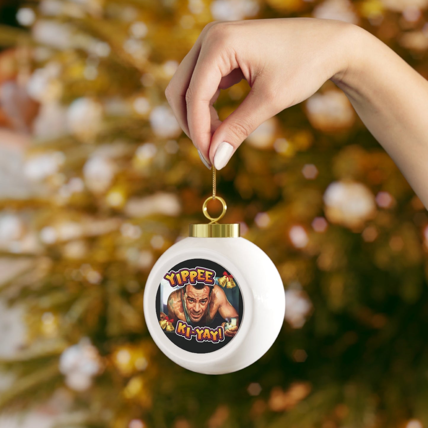 Yippee Ki-Yay Christmas Ornament - 4LibertyShop.com