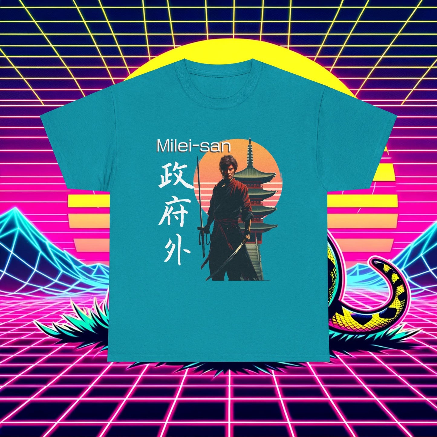 Shogun of Liberty: Milei-San Samurai Shirt - 4LibertyShop.com