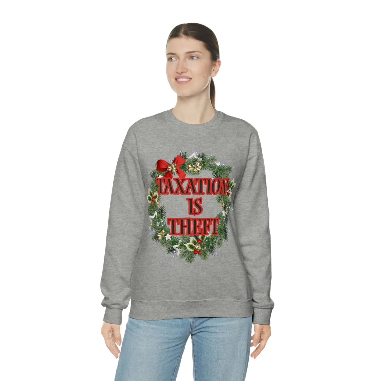 Taxation is Theft Unisex Crewneck Sweatshirt - 4LibertyShop.com
