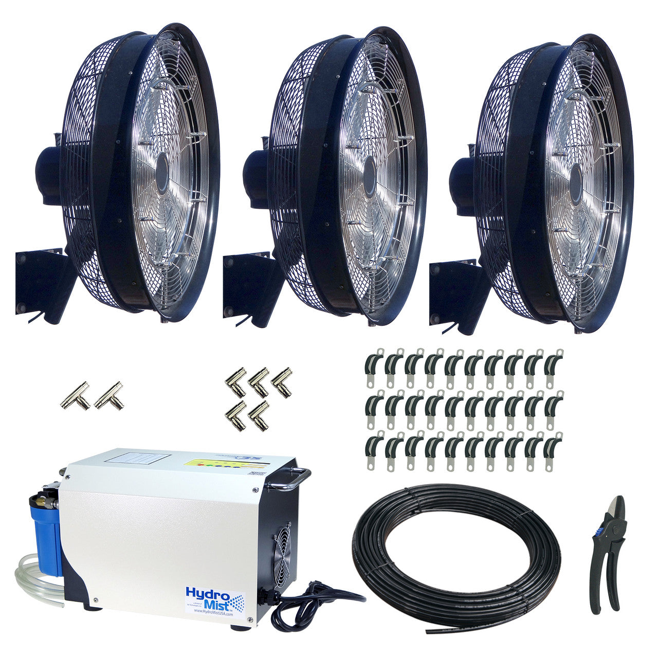 Hydro Mist DIY 3-18" Mist Fan Package with Pro 35 Pump 1000 PSI Pump