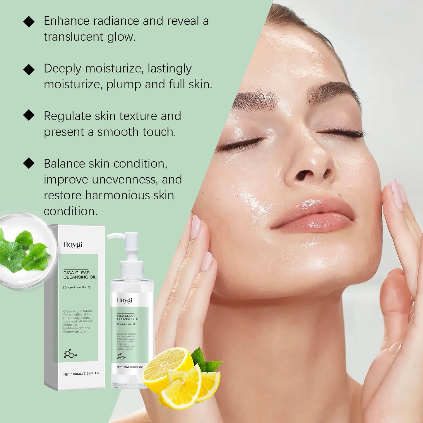 Cleansing Oil Facial Makeup Gentle Cleansing Care For Skin, Clean Pores, Refreshing And Non-Tight Cleansing Oil