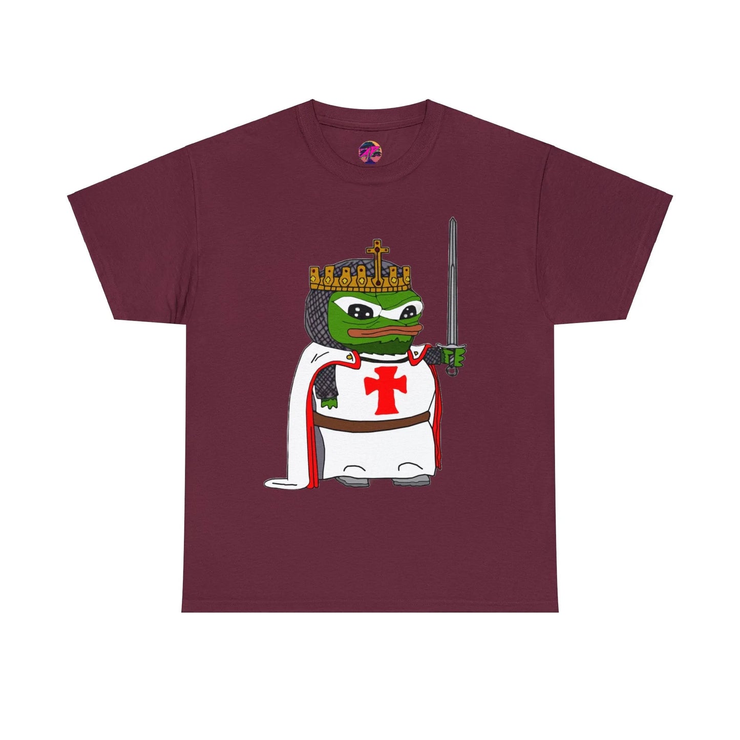 Pepe the Frog Crusader Knight T-Shirt - Deus Vult Meme - 4LibertyShop.com