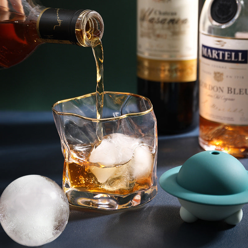 Cavity Ice Cube Maker Form For Ice Silicone Ice Mold Single Round Ice Cube Tray Summer Party Cocktail Whiskey Bar Kitchen Tool