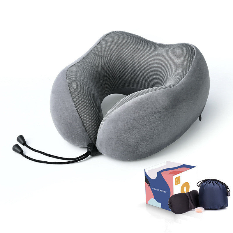 Slow Rebound Memory Foam Pillow Travel U-Shaped Pillow