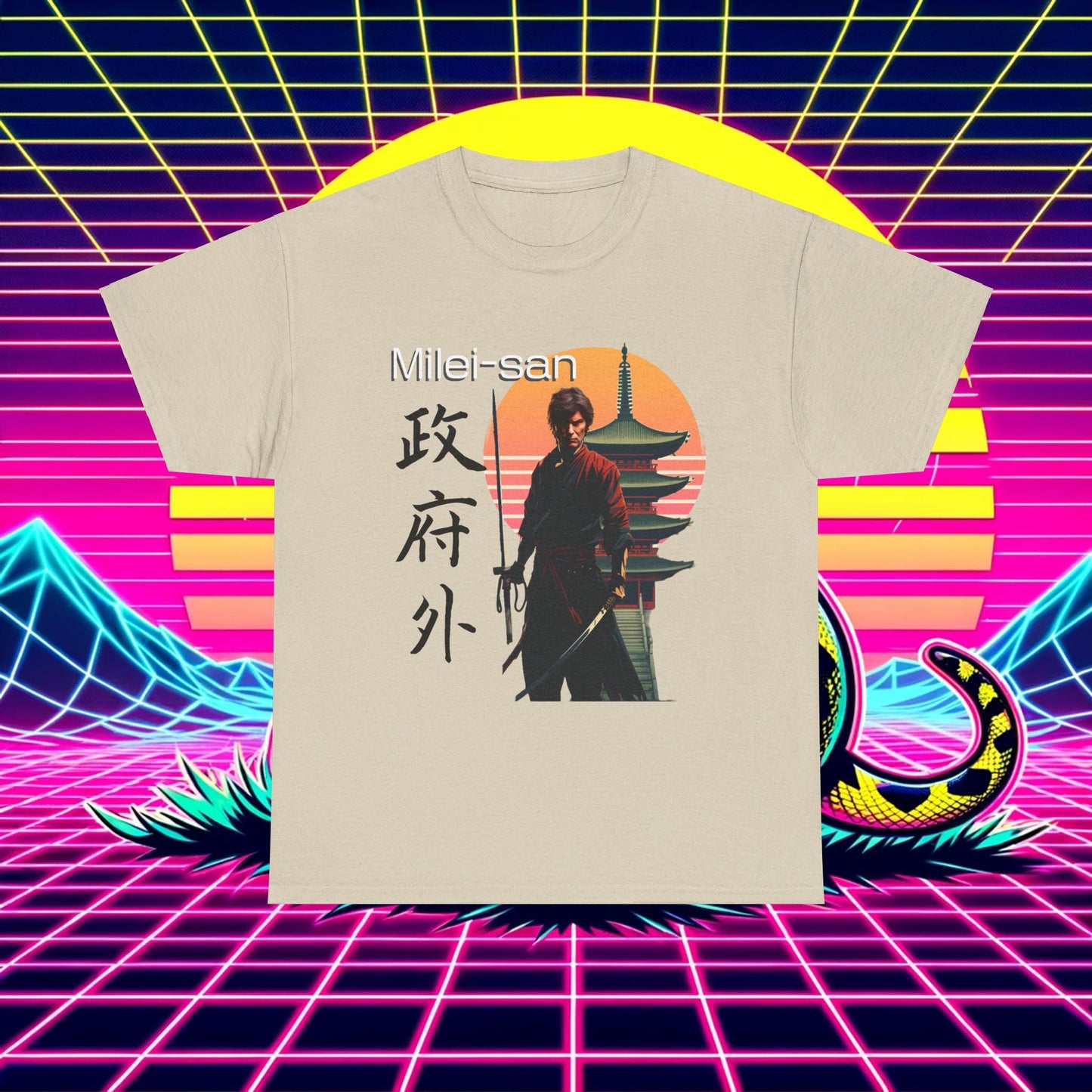 Shogun of Liberty: Milei-San Samurai Shirt - 4LibertyShop.com