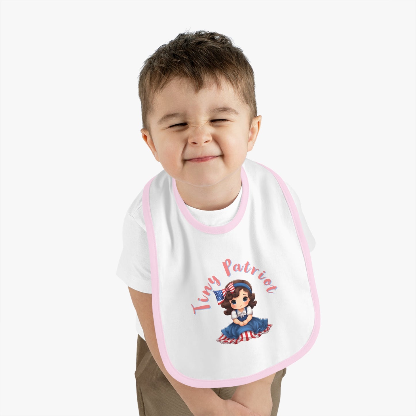 Tiny Patriot Betsy Ross Baby Bib