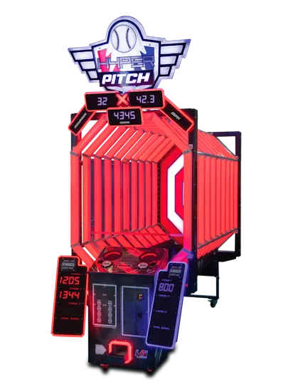 LAI Games Hyper Pitch Baseball Style Arcade Game