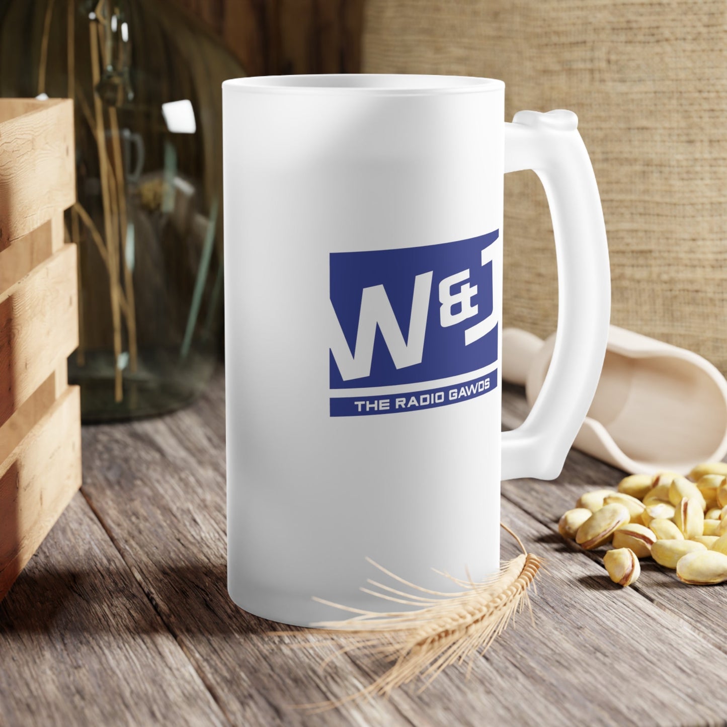 Walton & Johnson: Less Government More Beer Frosted Glass Beer Mug - 4LibertyShop.com
