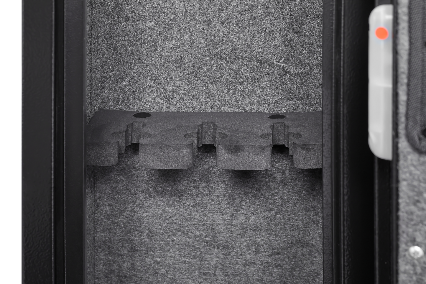 5 gun safes with 3 pistol pockets, quick access biometric adjustable heavy-duty gun rack mounted gun safes