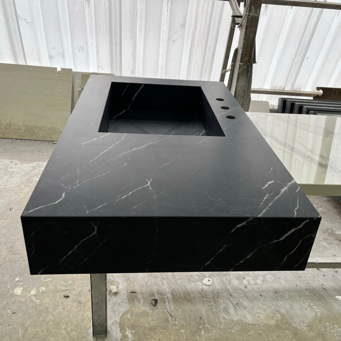 Custom Nero Marquina Bathroom Sink (ES-059)