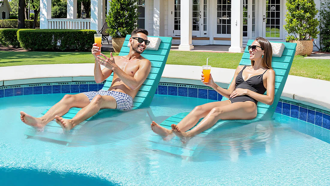 AquaCurve™ AquaWave Sun Shelf Chairs for In-Pool Use