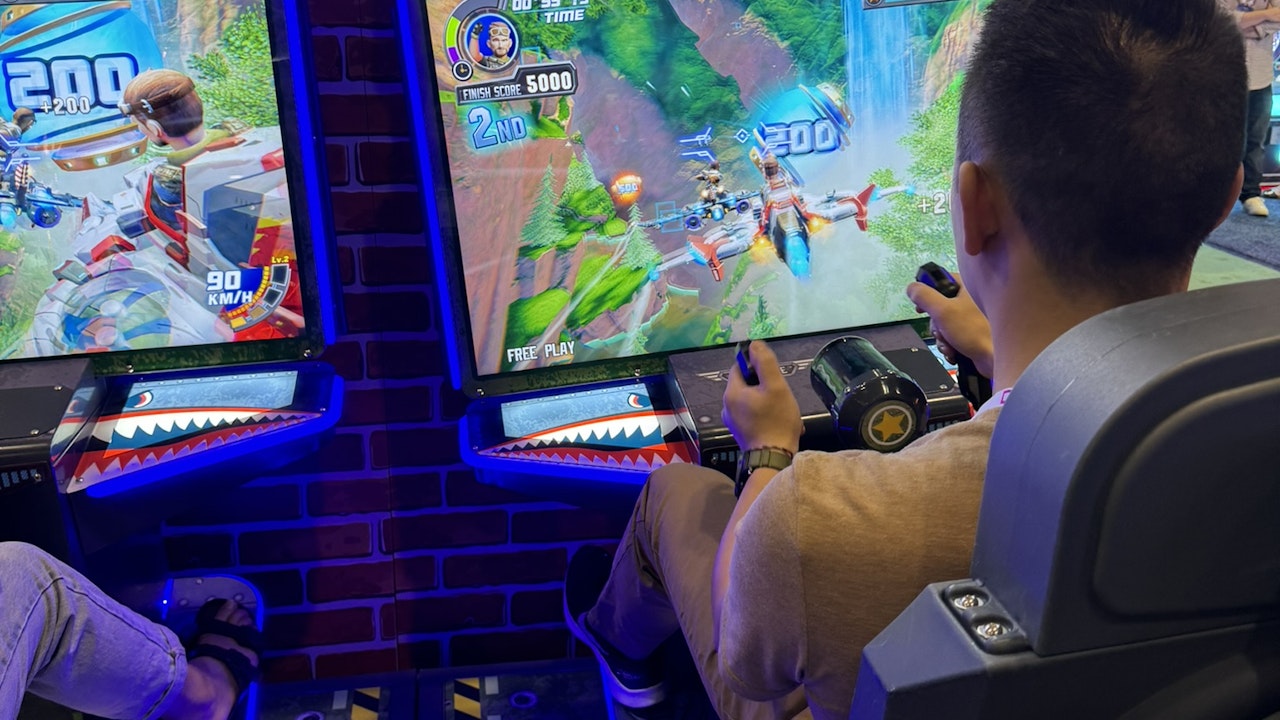 LAI Games Air Strike Twin Arcade Game