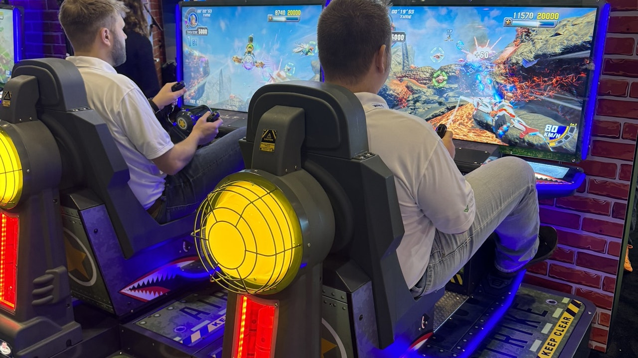 LAI Games Air Strike Twin Arcade Game