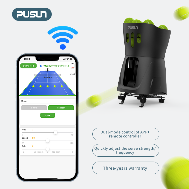 PUSUN PT-MINI Pro Portable Tennis Ball Machine