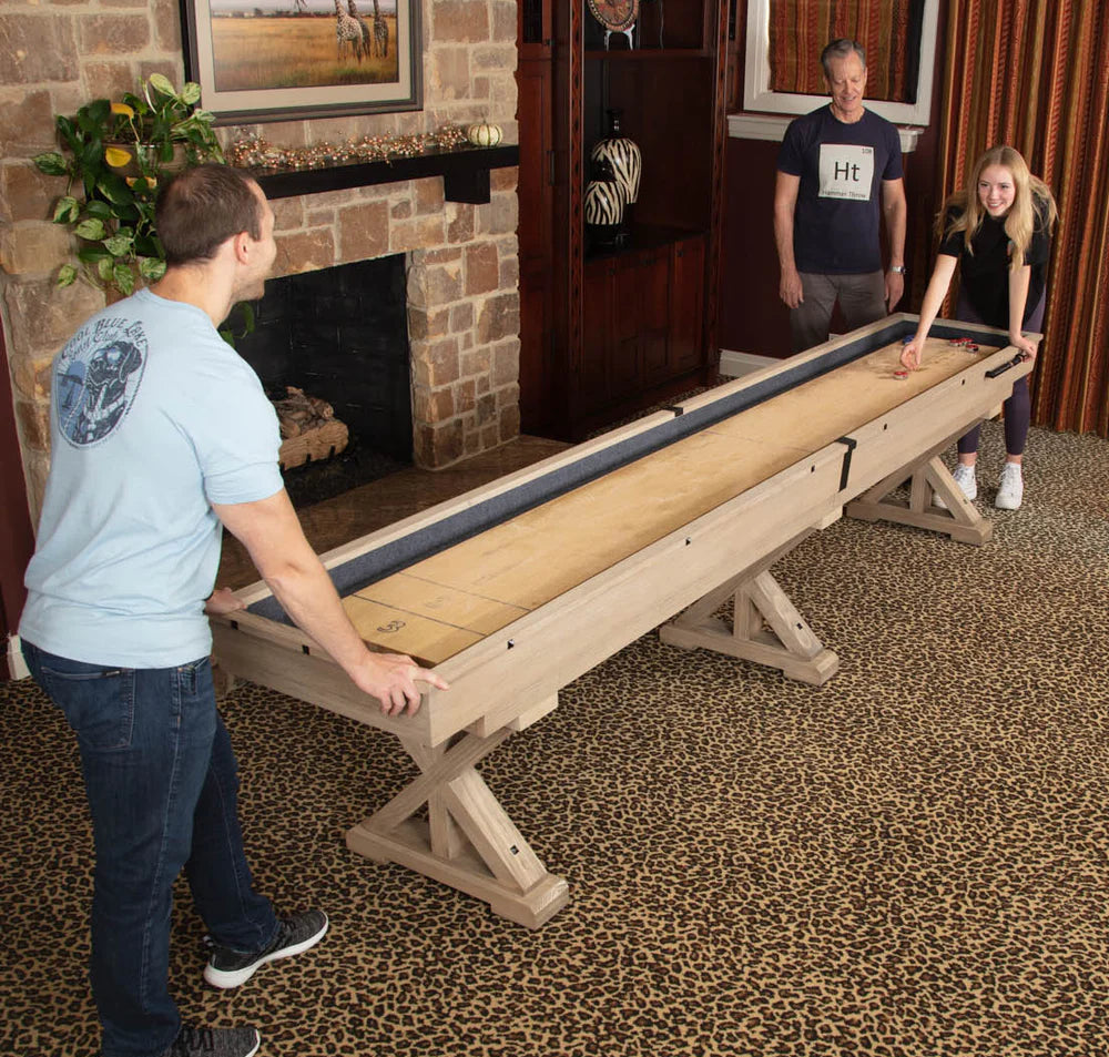 "The Rockford" 2-Piece 12′ Upstairs/Downstairs Shuffleboard Table