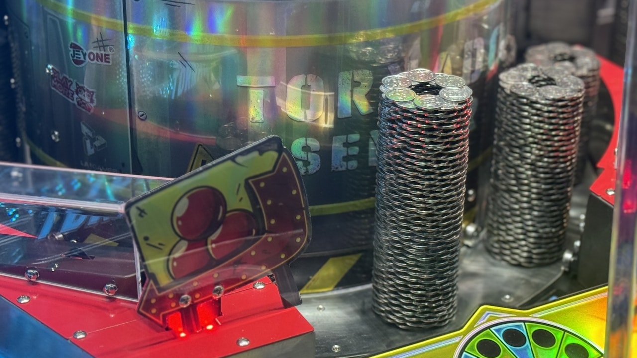 LAI Games Tornado Coin Pusher Arcade Game Machine