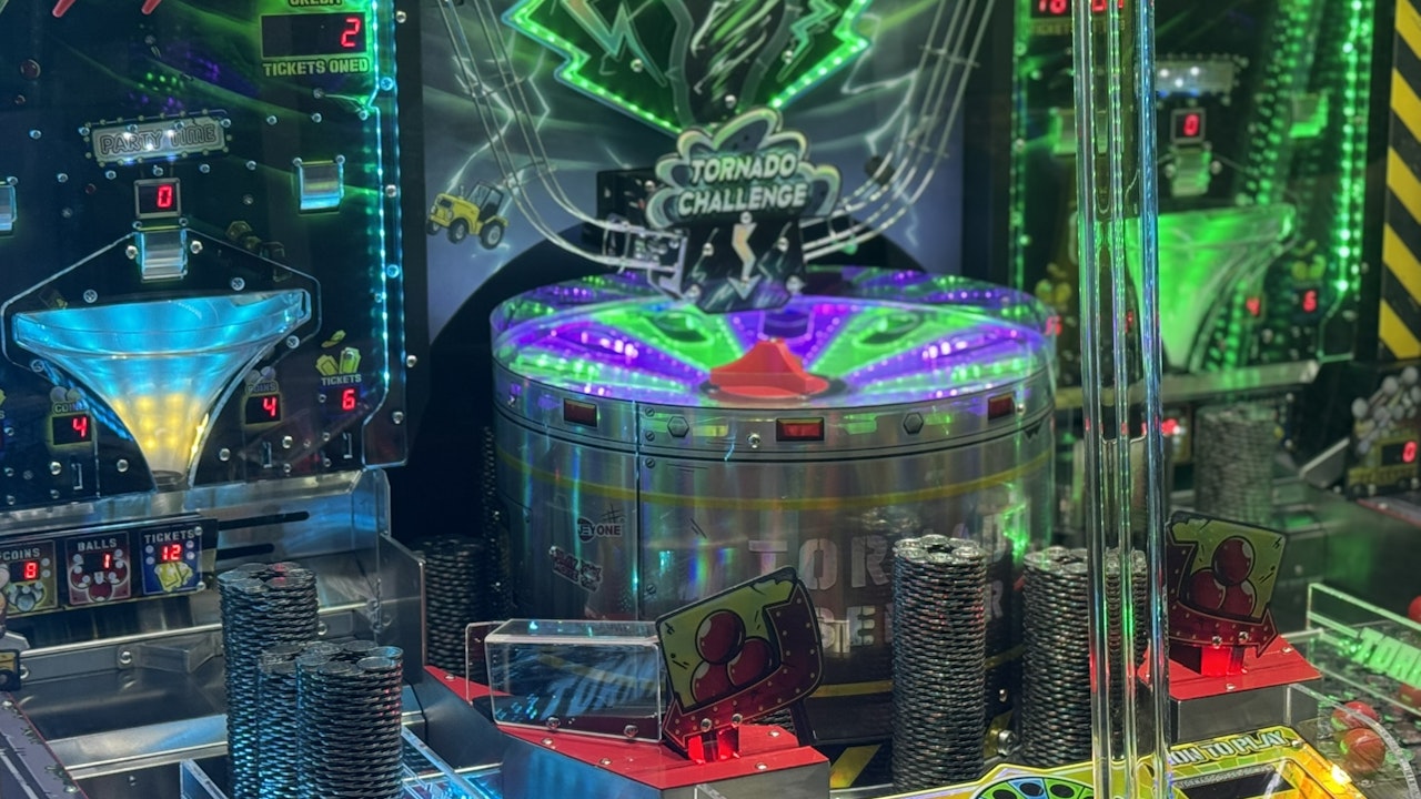 LAI Games Tornado Coin Pusher Arcade Game Machine