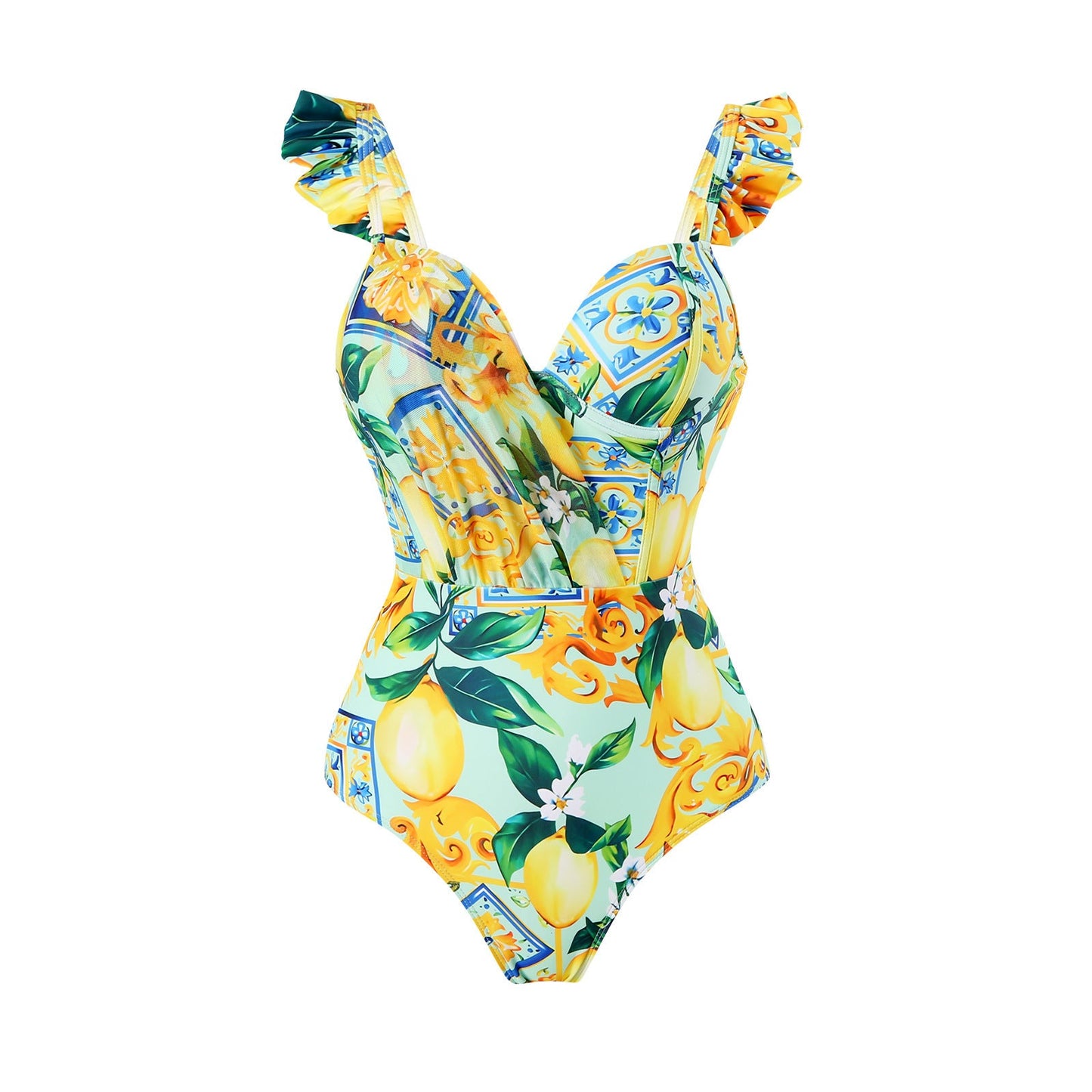 Conjoined conservative fly edge cover belly slimming sexy skirt style swimsuit women's wrapped skirt set