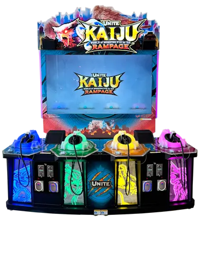 LAI Games Unite Kaiju Rampage 4 Player Arcade Game