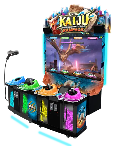 LAI Games Unite Kaiju Rampage 4 Player Arcade Game